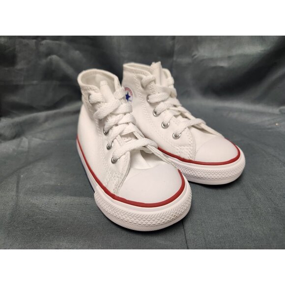 Converse Toddlers Chuck Taylor All Star Hi Lace Up White Size 9 NEW NO BOX! - Picture 9 of 10